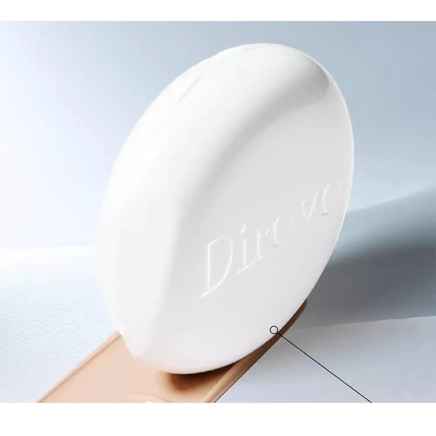 1 PC Dirovo Cushion Foundation Cream, High Coverage Fine Powder Long Lasting BB Air Foundation Cream (Oily Skin-Natural)