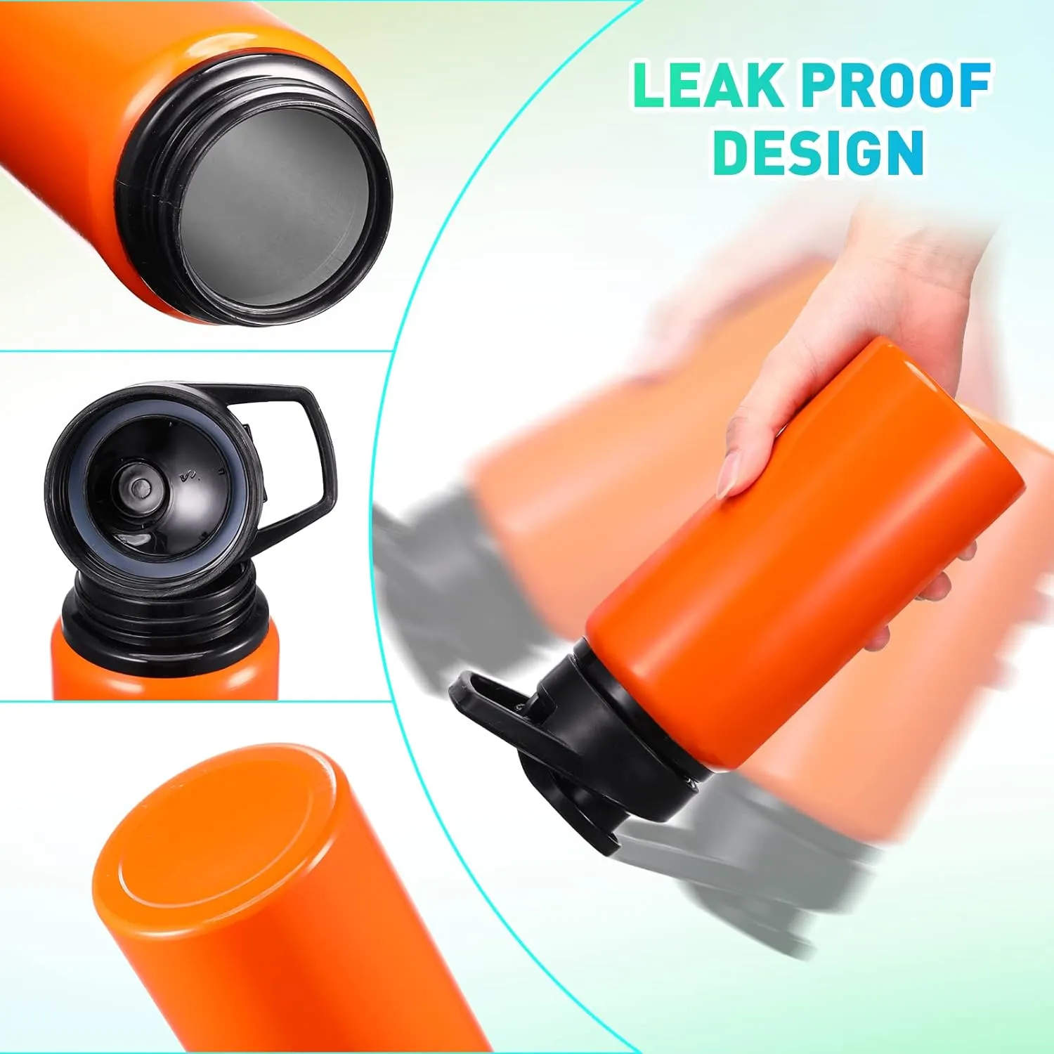 10 Pcs Reusable Aluminum Water Bottles Bulk Multicolor Outdoor Sports Water Bottles for Travel Gym Cycling Camping, Snap Lid