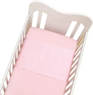 100% Mulberry Silk Slip for Bassinet/Crib, Silk Sheet, Silk Bassinet Slip for Baby, No More Bed Head and Baby Bald Spots, Pink, 13x30 inch