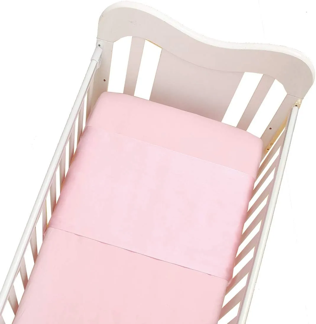 100% Mulberry Silk Slip for Bassinet/Crib, Silk Sheet, Silk Bassinet Slip for Baby, No More Bed Head and Baby Bald Spots, Pink, 13x30 inch