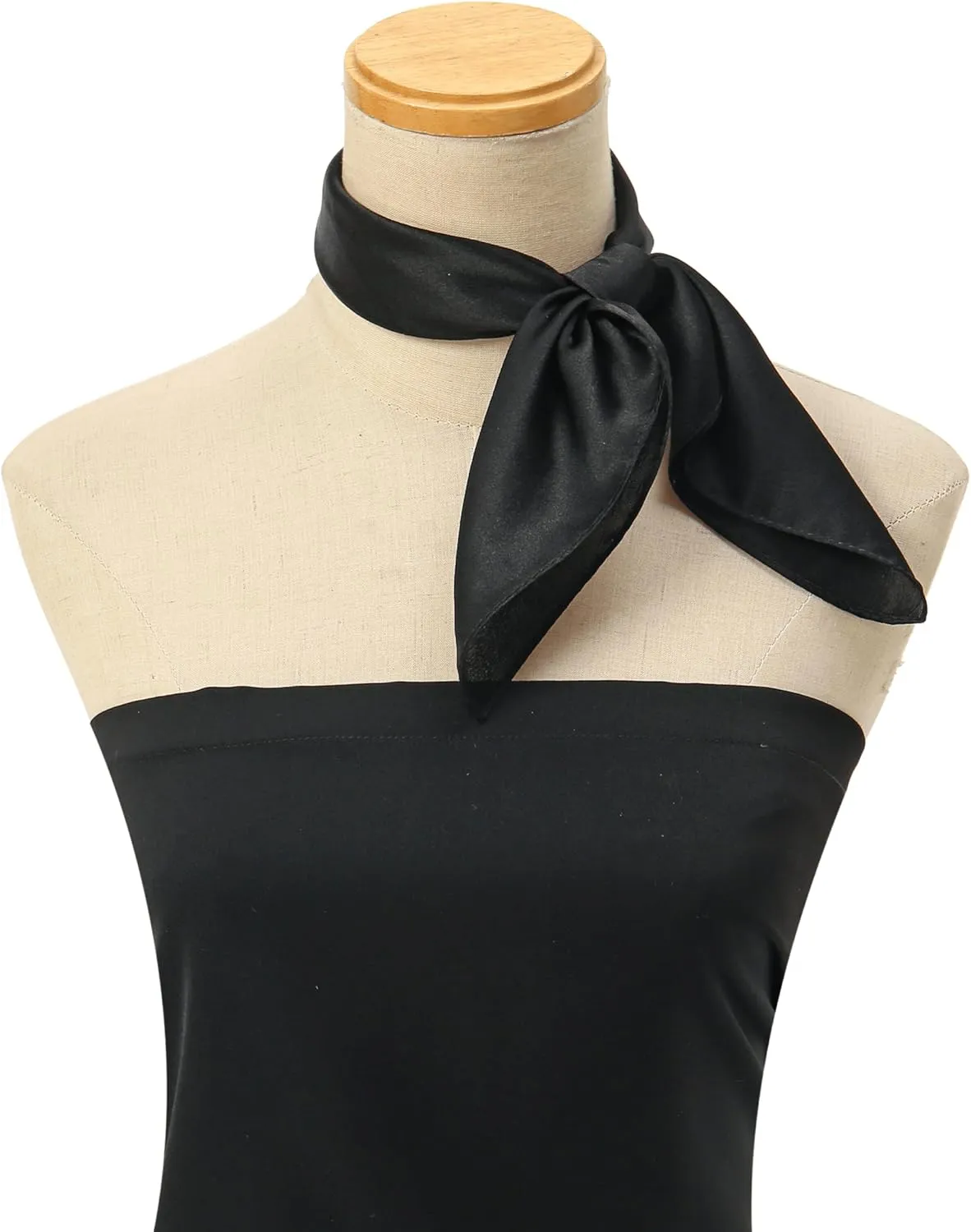 100% Pure Mulberry Silk Square Scarf for Women - 20" Small Lightweight Western Scarf for Purse Handle