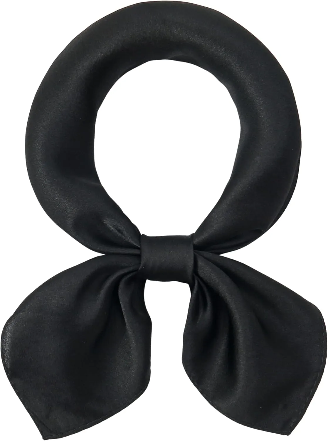 100% Pure Mulberry Silk Square Scarf for Women - 20" Small Lightweight Western Scarf for Purse Handle
