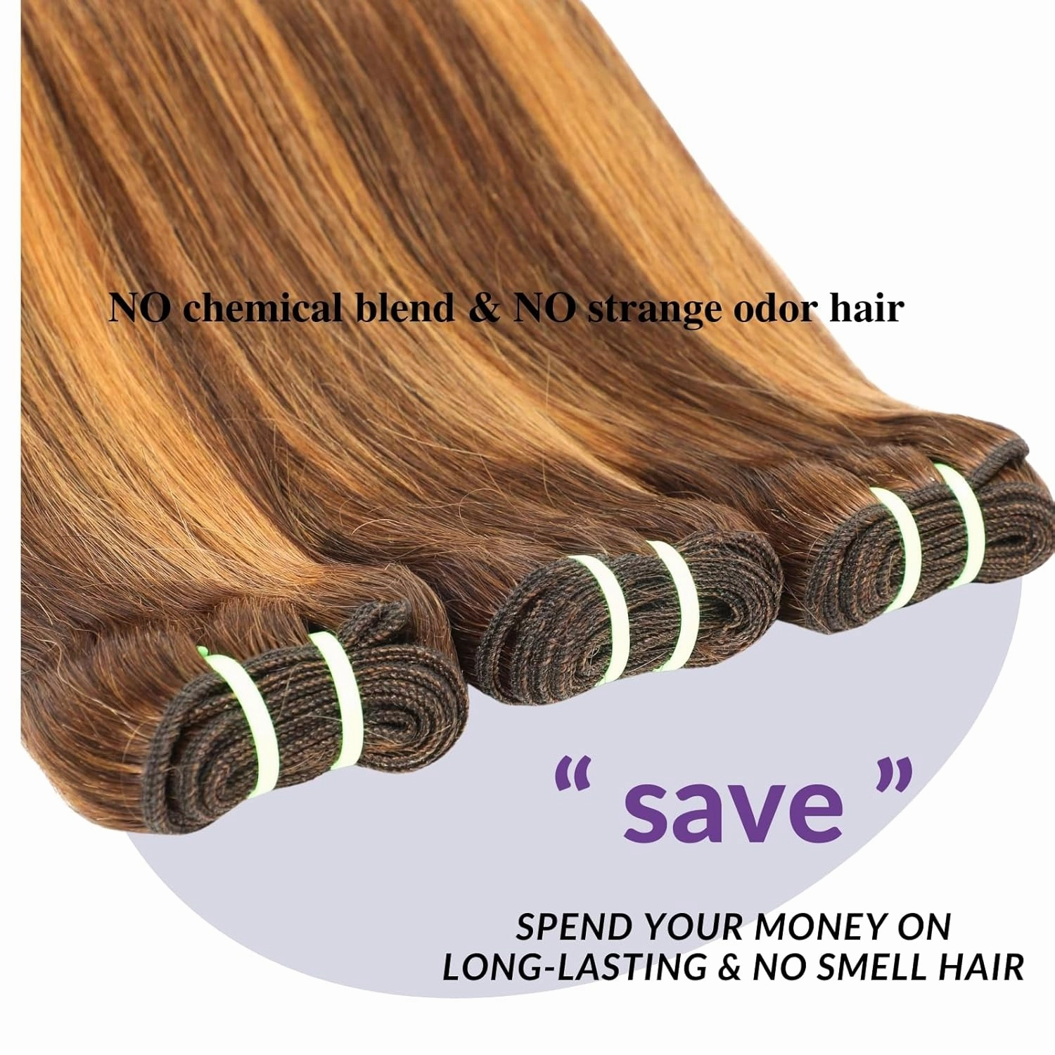 12A Double Drawn Honey Blonde Ombre Highlight Straight 3 Bundles Human Hair With 4x4 Hd Lace Closure Free Part, Shed Free And Soft Thick Raw Virgin Bundles With Closure Colored 14 16 18 14