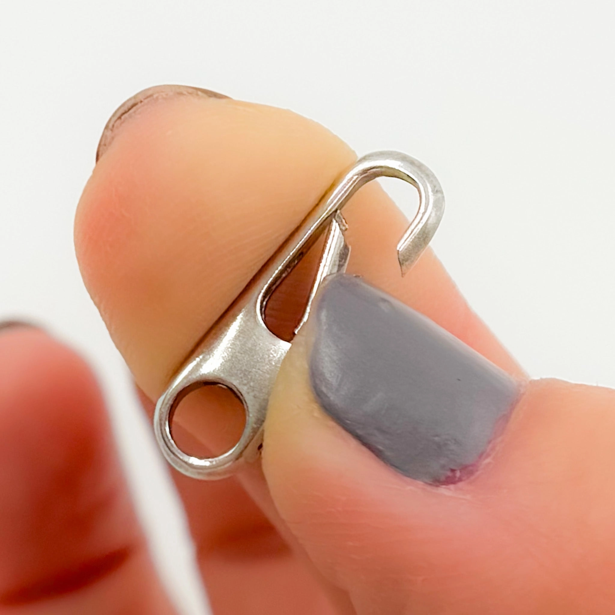 1355OX. 20MM Oxidized Sterling Silver Oval Clasp
