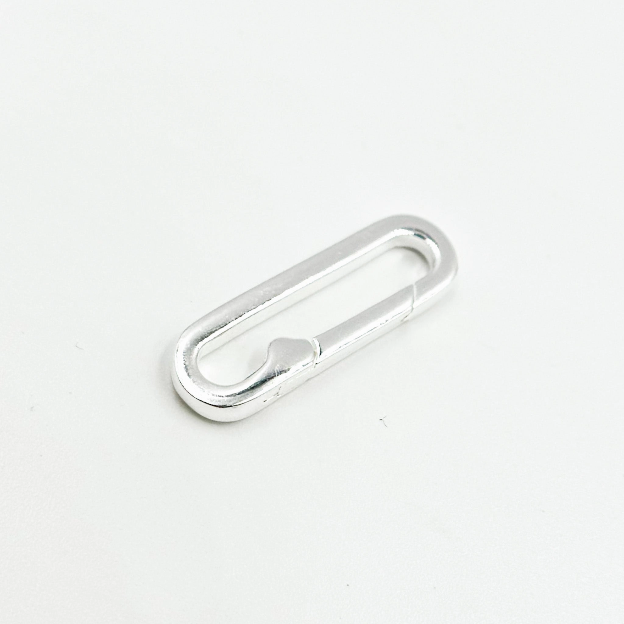 1361SS. 20MM White Sterling Silver Oval Clasp