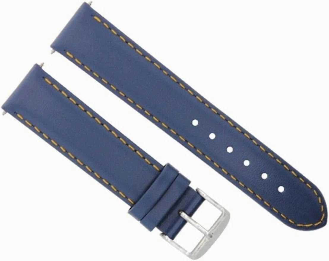 18-19-20-22-24-26mm Smooth Leather Watch Band Strap Compatible with Watches Fits Any Brand