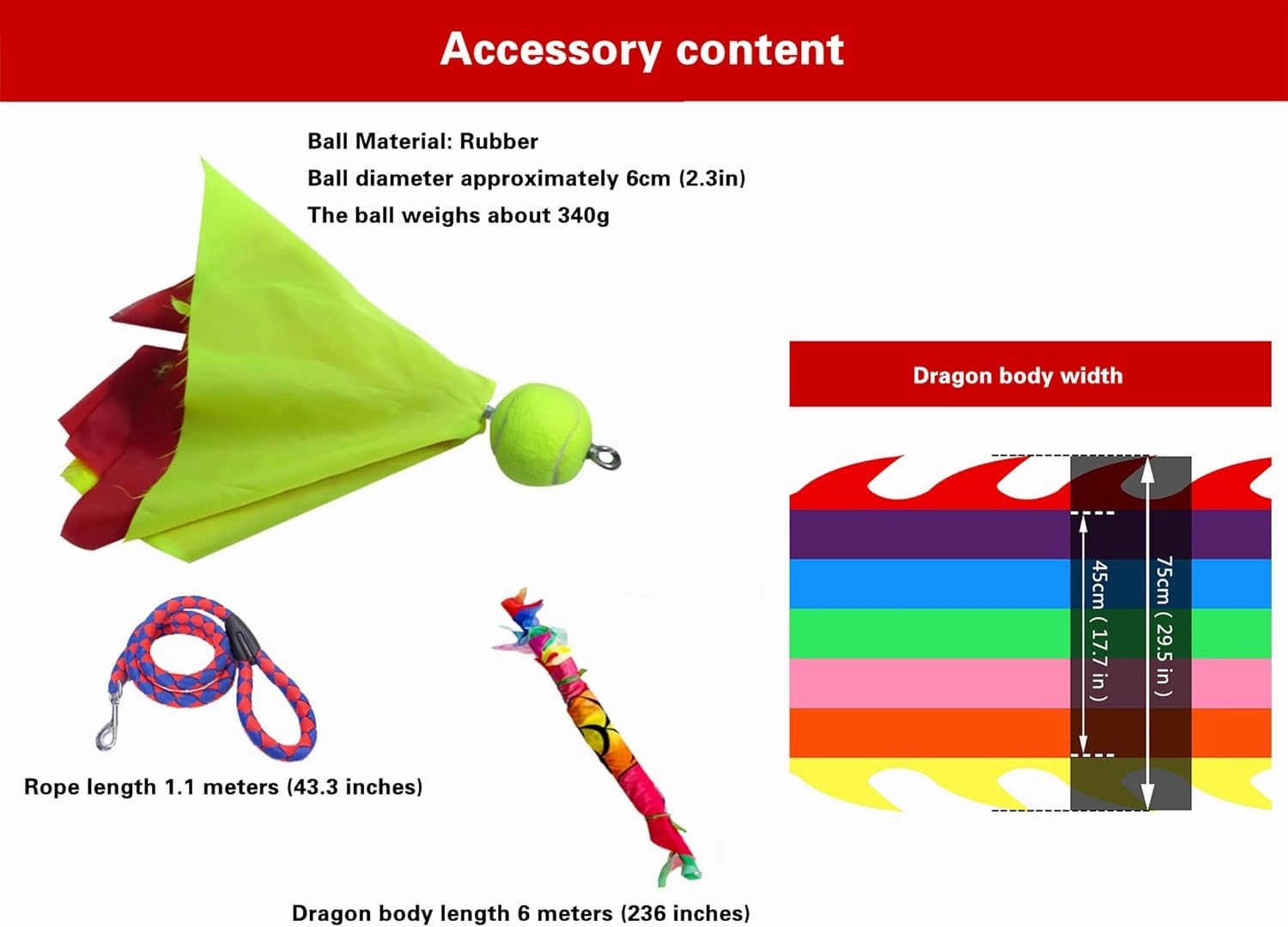 19.6 FT(6 Meters) Rainbow Ribbon Dragon Dance Poi, Outdoor Flinging Fitness Dragon Flowy Toy Silk-like dragon Ribbon Streamer Set with 340g Ball & 1.1 Meters Swing Rope (Pink, 6 Meters (19.6 FT))