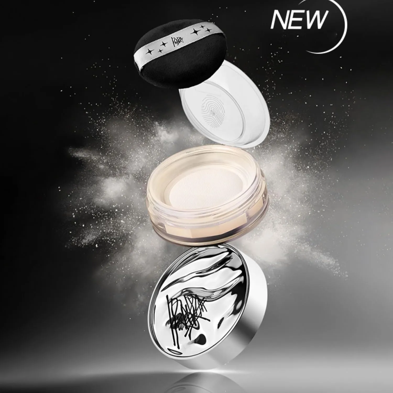 1PC Star With Me Long Lasting Facial Loose Setting Powder Foundation Powder, Extra Fine Oil Control Moisturizing Foundation Powder (#01, 6g)