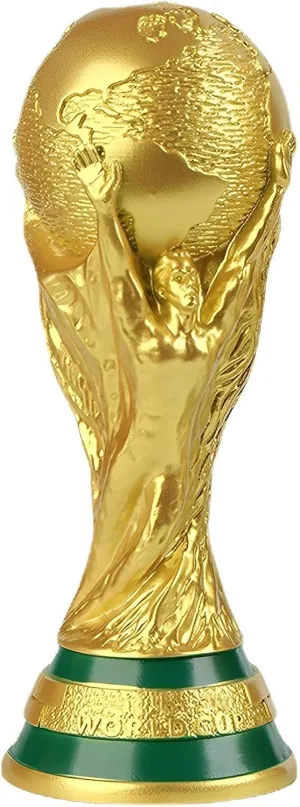 2022 World Cup Trophy Replica 10.6 World Cup Replica Resin Soccer Collectibles Sports Fan Trophy Gold Bedroom Office Desktop Decor