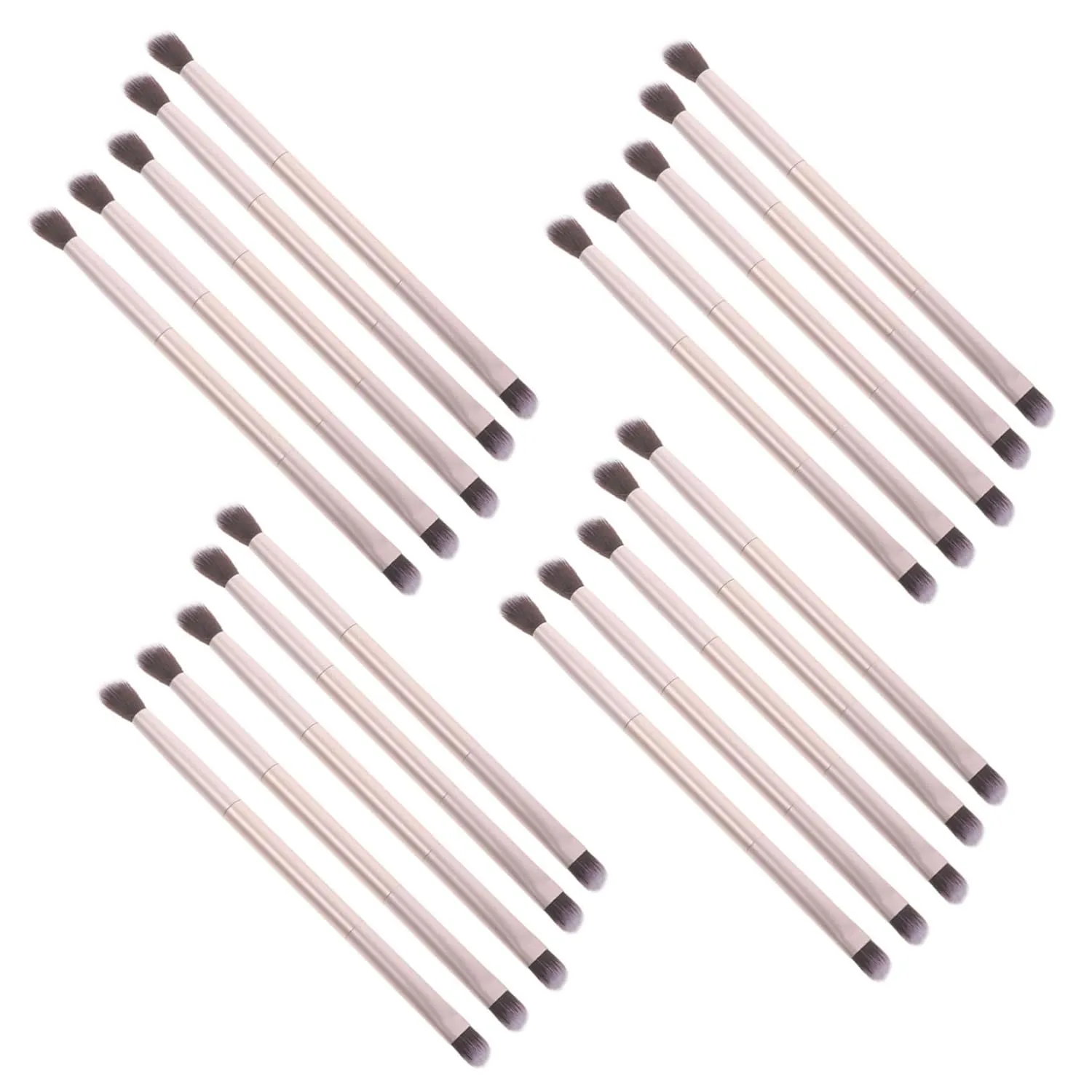 20pcs Double-ended Eyeshadow Makeup Brushes Set for Women Blending Brush Soft Fiber for Easy Application Maintenance