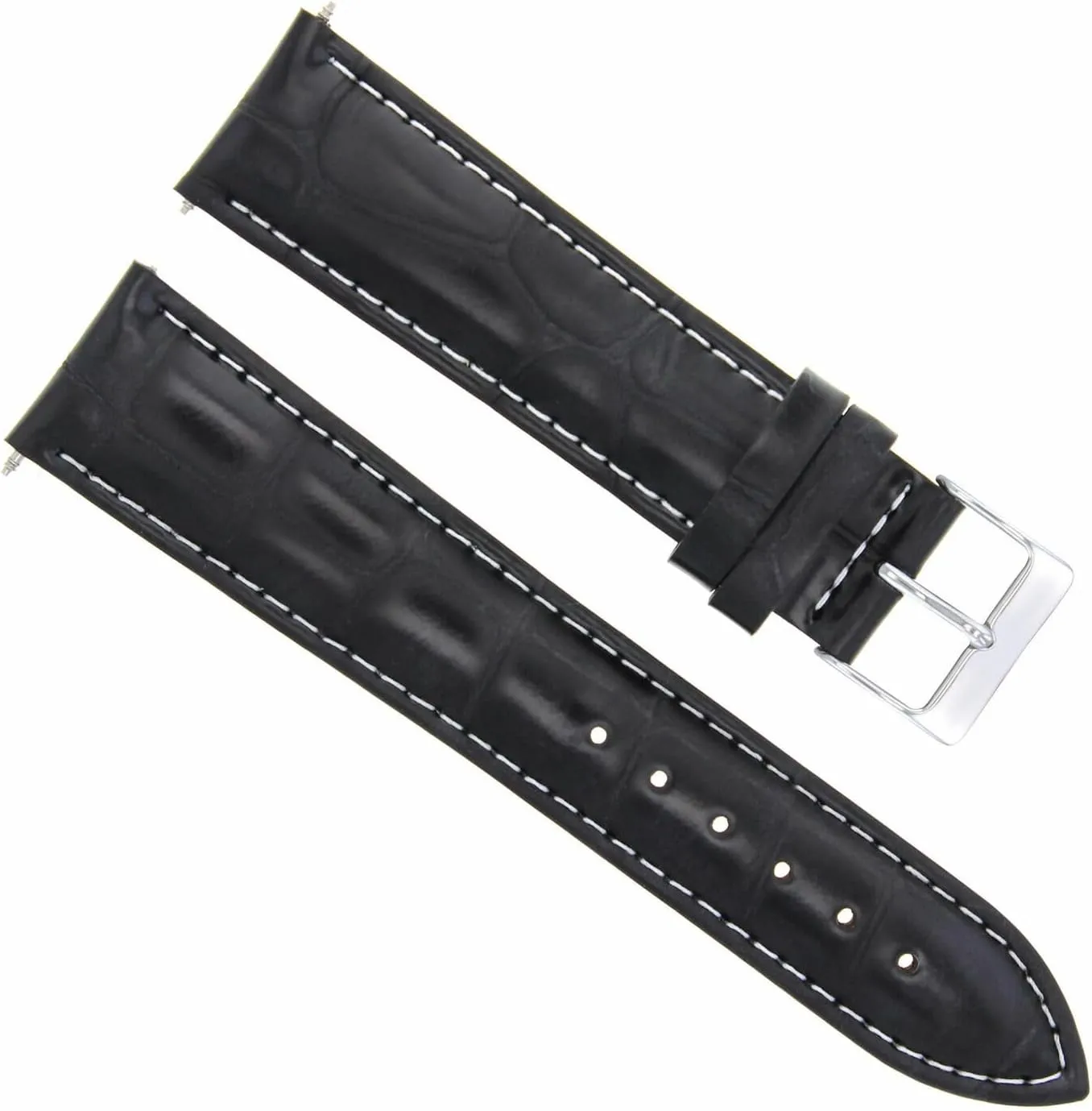 21mm Genuine Leather Watch Band Strap Compatible with Longines Watch