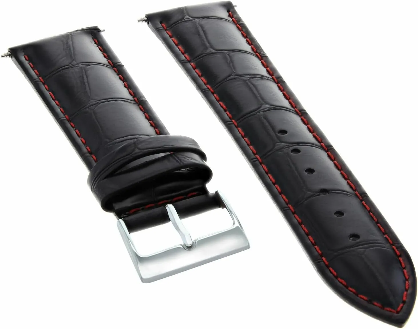 21mm Genuine Leather Watch Band Strap Compatible with Longines Watch