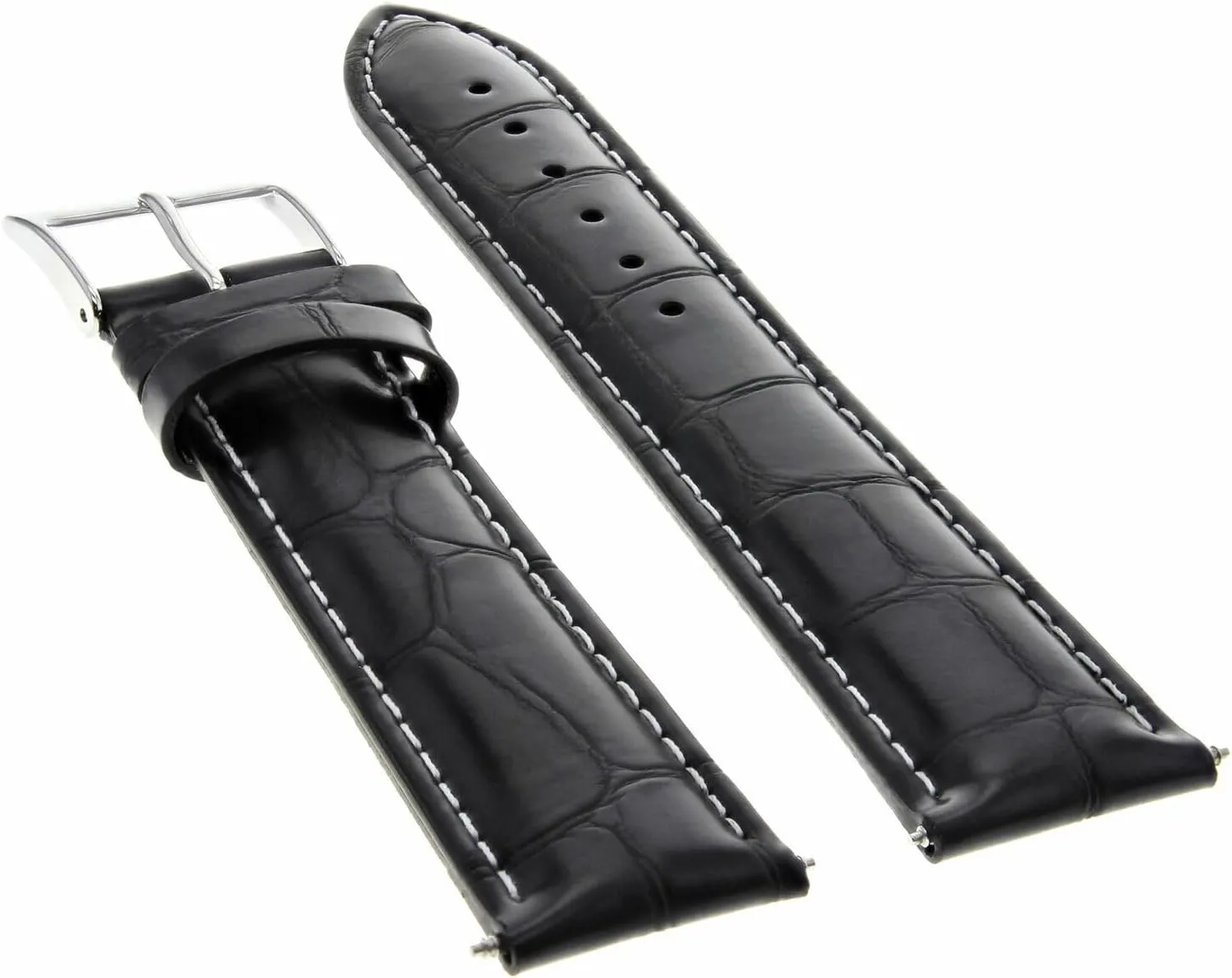 21mm Genuine Leather Watch Band Strap Compatible with Longines Watch