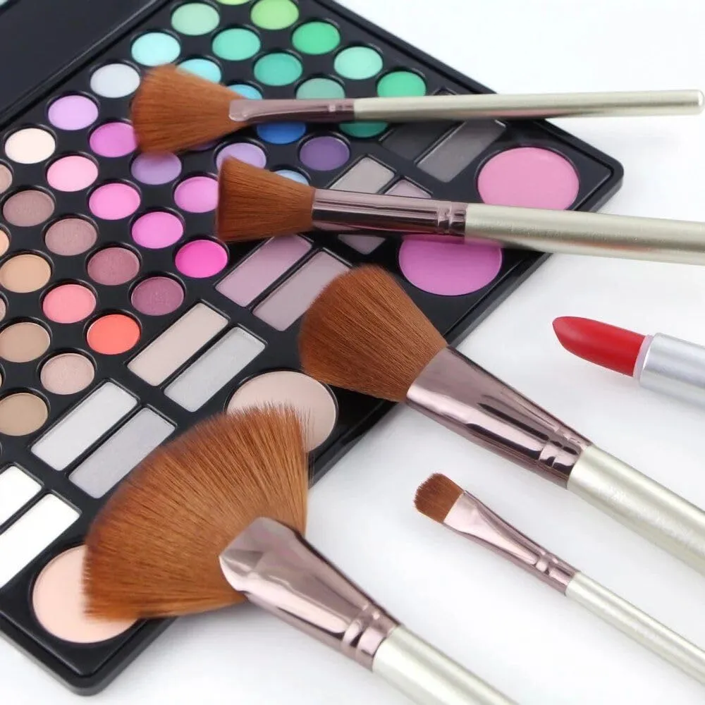 22-Piece Premium Makeup Brush Set with Cosmetic Bag gold