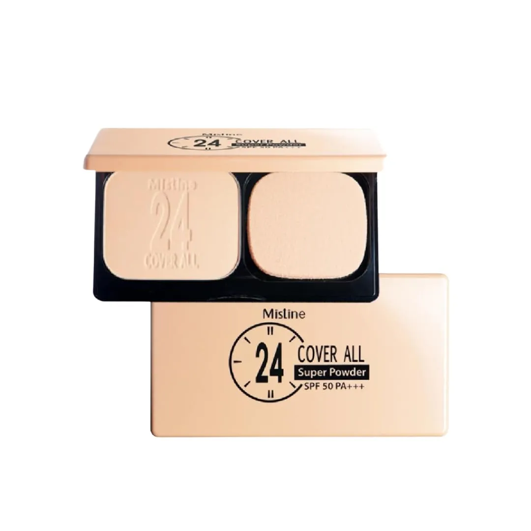 24 COVER ALL SUPER POWDER – Full Coverage Powder Foundation SPF50 PA    – 10 G (S1, 10G)