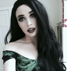 26 Inches Black Lace Front Wig Natural Long Wavy Synthetic Hair Wig for Cosplay Party Halloween (black)