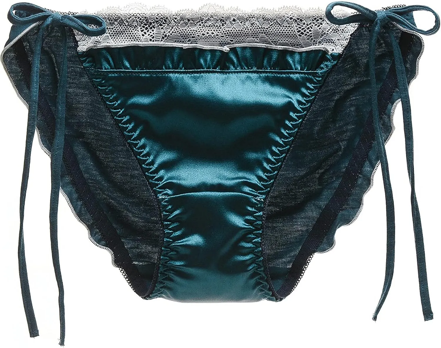 3 Pack Satin Fabric Women Underwear Panties Shorts String Panties Lace Thongs Sexy Bikini Japanese Girl