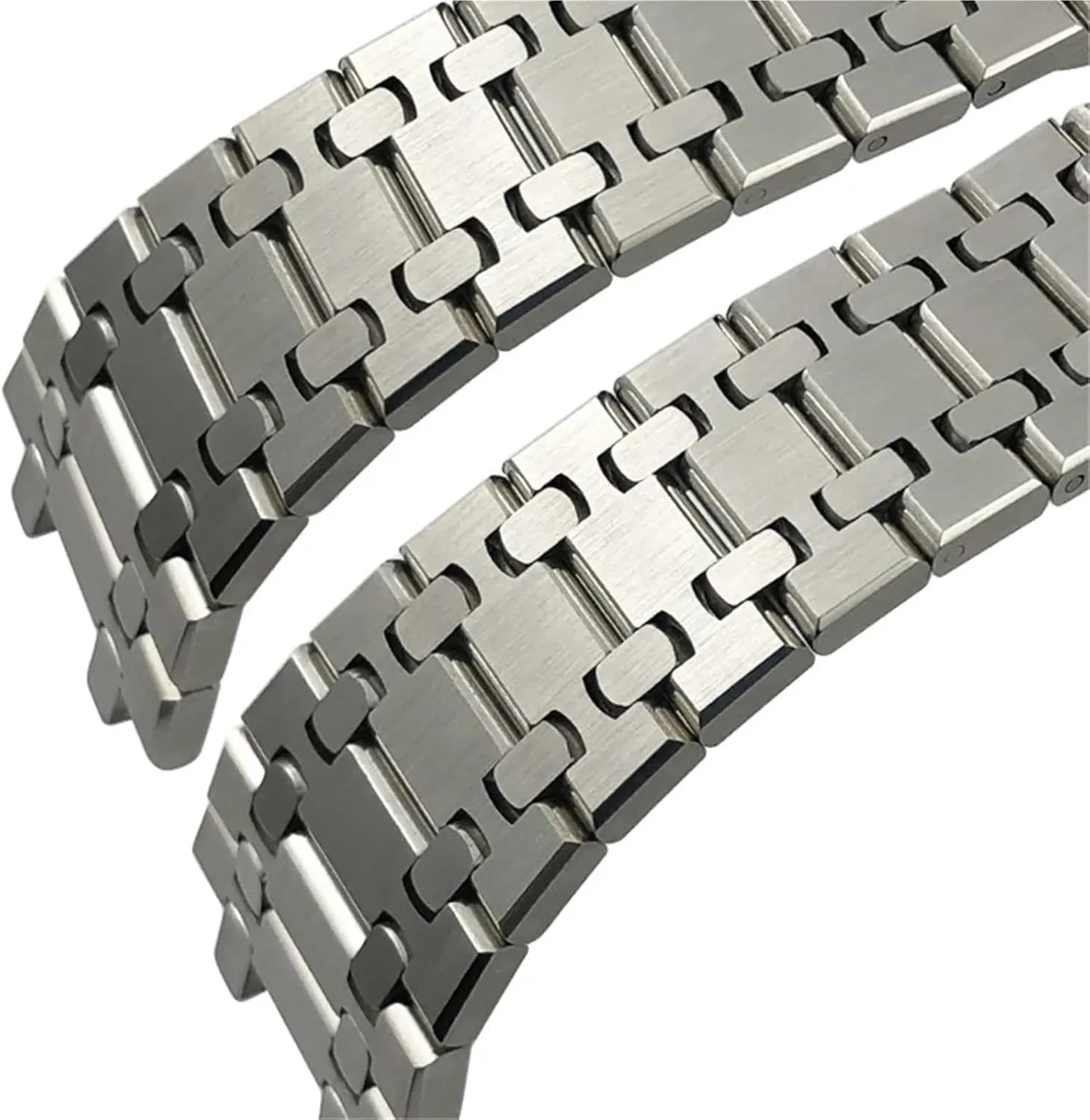 316L Stainless Steel Silver Bracelet For Strap Women Men Watch Band 21mm 26mm Quick Release