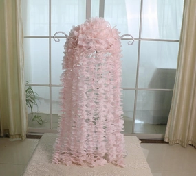 32.8Ft Artificial Silk Wisteria Vine Hanging Flowers Garland Home Outdoor Wedding Arch Garden Wall Decor,Pack of 10(Pink)