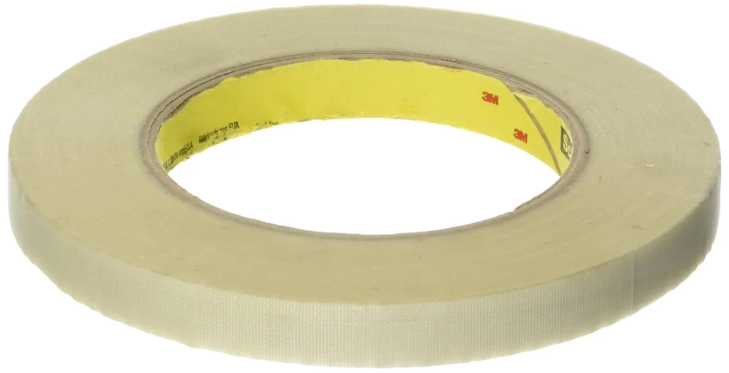 3M 361 Shiny Silver Glass Cloth Aluminum Tape, 0.5" width x 60yd length (1 roll)