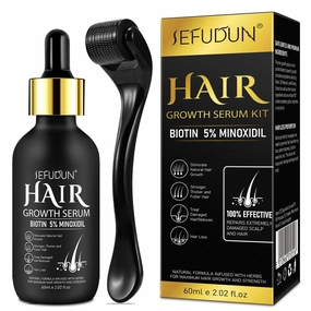 5% Minoxidil Hair & Beard Growth Kit with Biotin