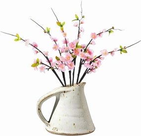 6pcs Artificial Branches Peach Blossom for Vase Home Party Wedding Decorations (Pink)