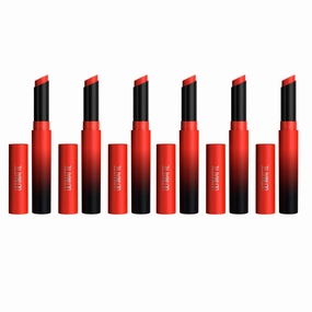 6x Maybelline Color Sensational Ultimatte Matte Slim Lipstick 299 More Scarlet