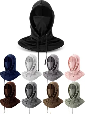 9 Pcs Cooling Balaclava Face Mask Breathable Full Head Mask Sun Protection Neck Cover UV Face Cover for Men Women