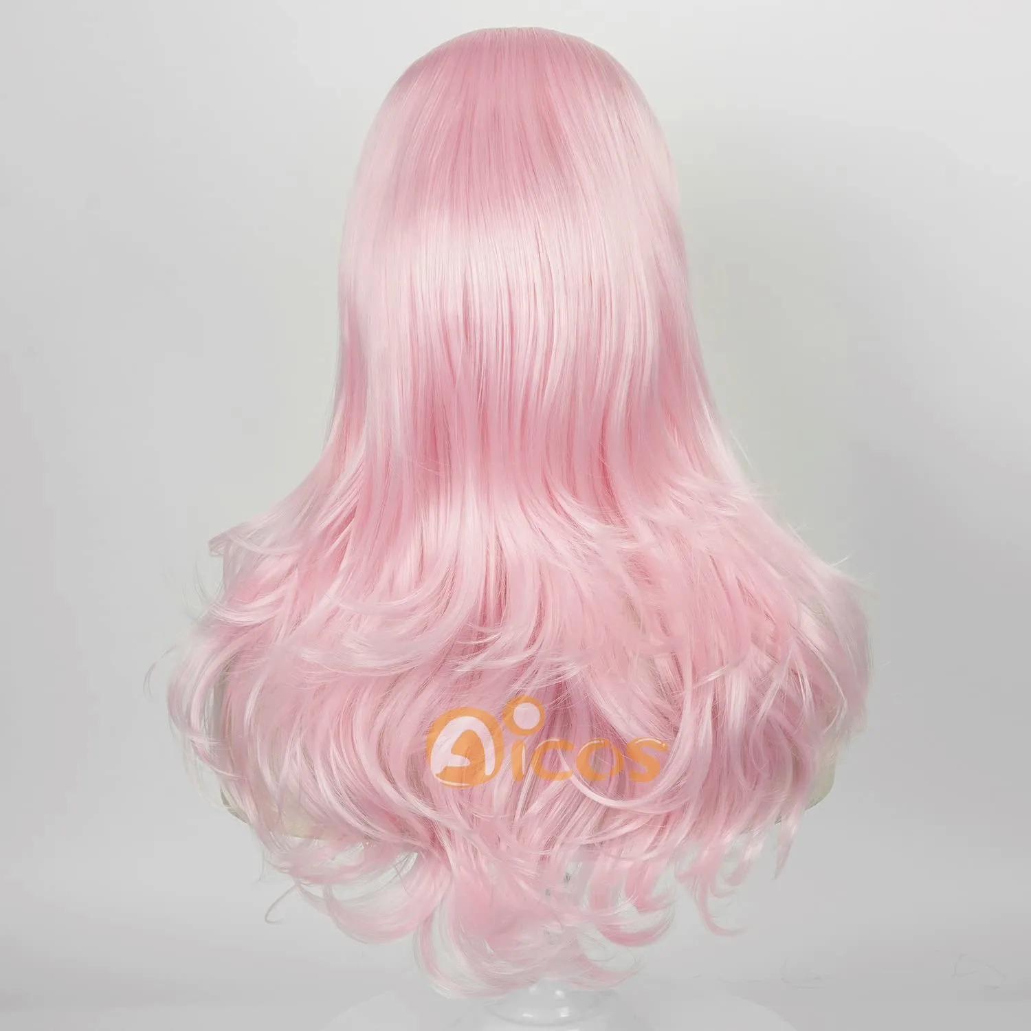 Aicos 70s Pink Beehive Wig with Bangs Long Vintage Updo Wigs for Women Fits 70s 60s 50s Costume and Halloween Party