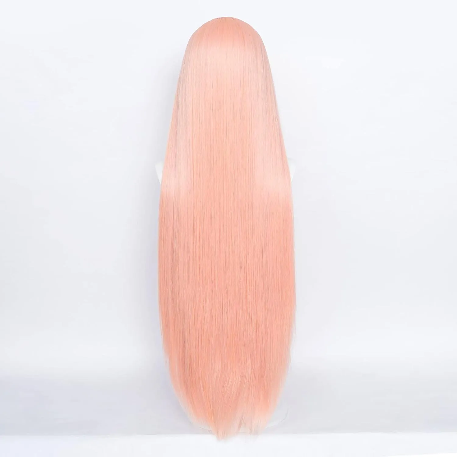 Aicos Long Pink Cosplay Wig for Anime Role Cosplay, Pink Wigs with Horns for women, Cute Costume Wig with a Free Wig Cap