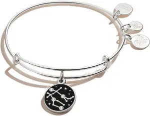 Alex and Ani A20EBZOD09SG,Color Infusion, Virgo Expandable Bangle Bracelet,Shiny Gold,Black, Bracelets