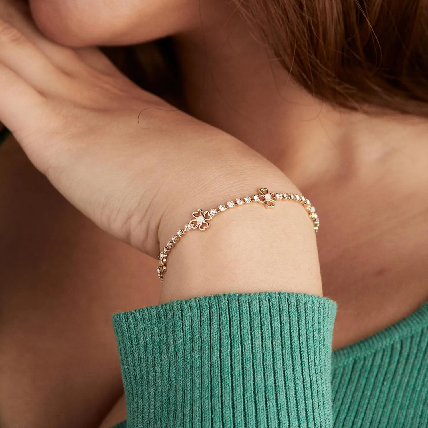 Alex and Ani Love   Luck Inline Tennis Bracelet
