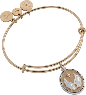 Alex and Ani Two-Tone Guardian Angel Bangle