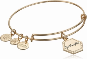 Alex and Ani Because I Love You Expandable Wire Bangle Bracelet for Women, Meaningful Charms, 2 to 3.5 in