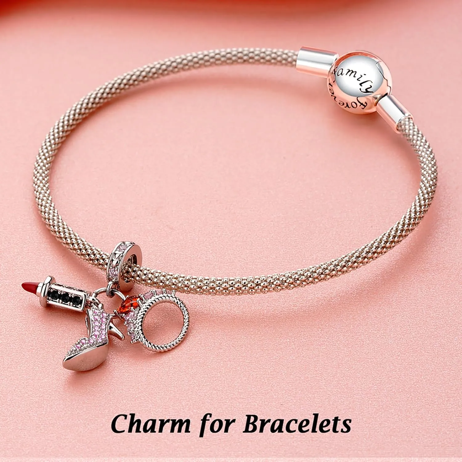 Annmors 925 Sterling Silver Charms for Bracelets and Necklaces Symbol of Color Dangle Pendants Beads Charms Jewelry Gift for Women
