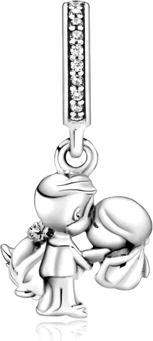 Annmors Jewelry Family Charms for Woman-925 Sterling Silver Dangle Pendant Bead with Cubic Zirconia,Jewelry Beads DIY Gifts for Women Bracelet & Necklace