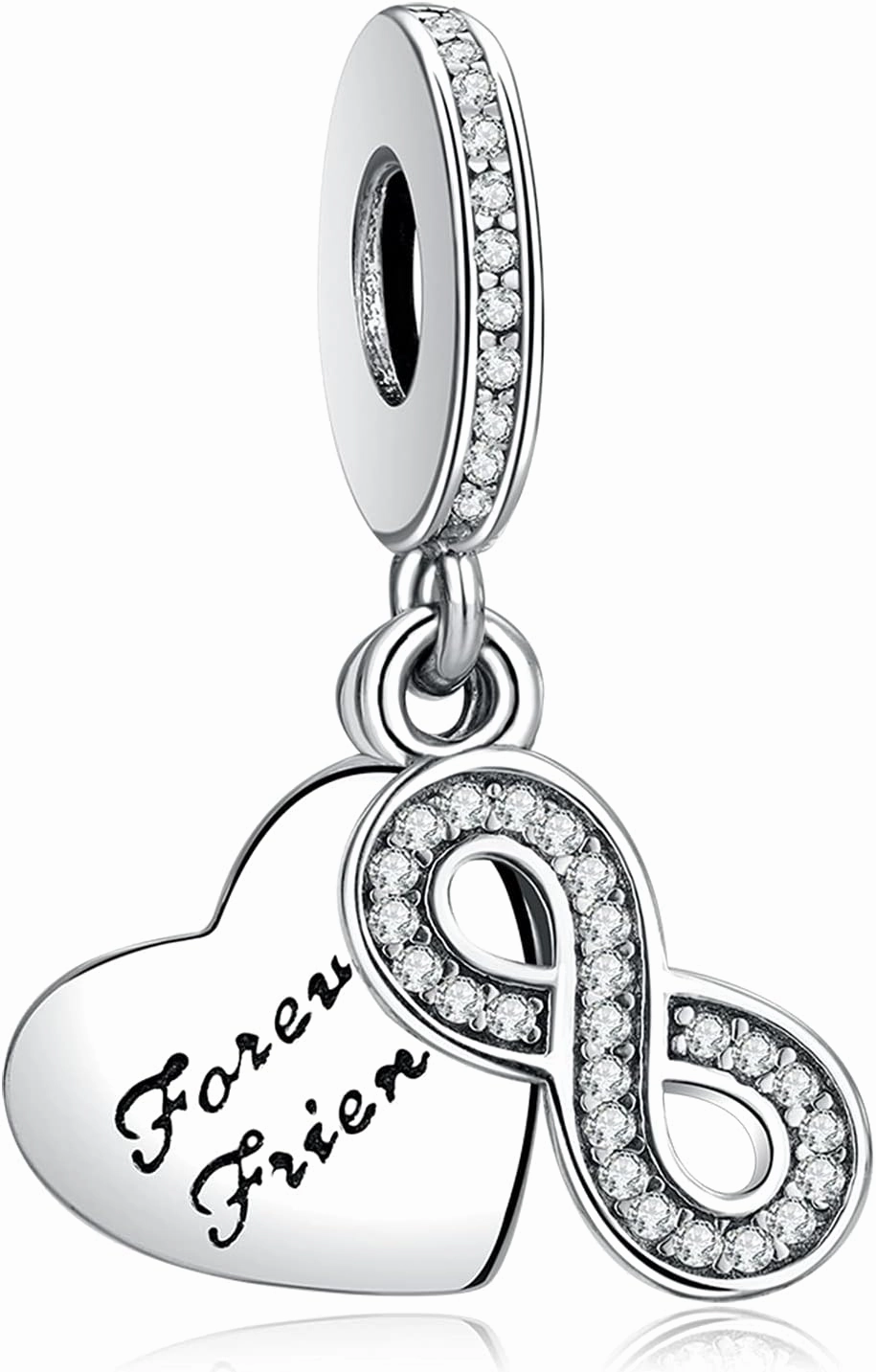 Annmors Jewelry Animals Charms for Woman-925 Sterling Silver Dangle Pendant Bead with Cubic Zirconia,Jewelry Beads DIY Gifts for Women Bracelet & Necklace