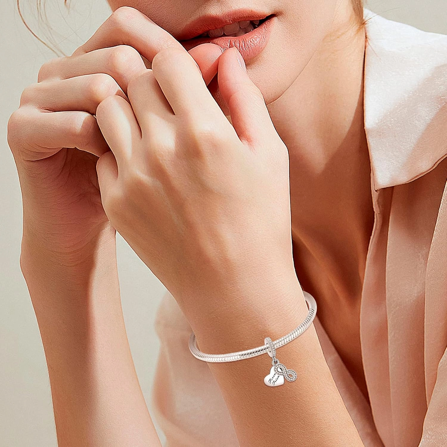 Annmors Jewelry Animals Charms for Woman-925 Sterling Silver Dangle Pendant Bead with Cubic Zirconia,Jewelry Beads DIY Gifts for Women Bracelet & Necklace