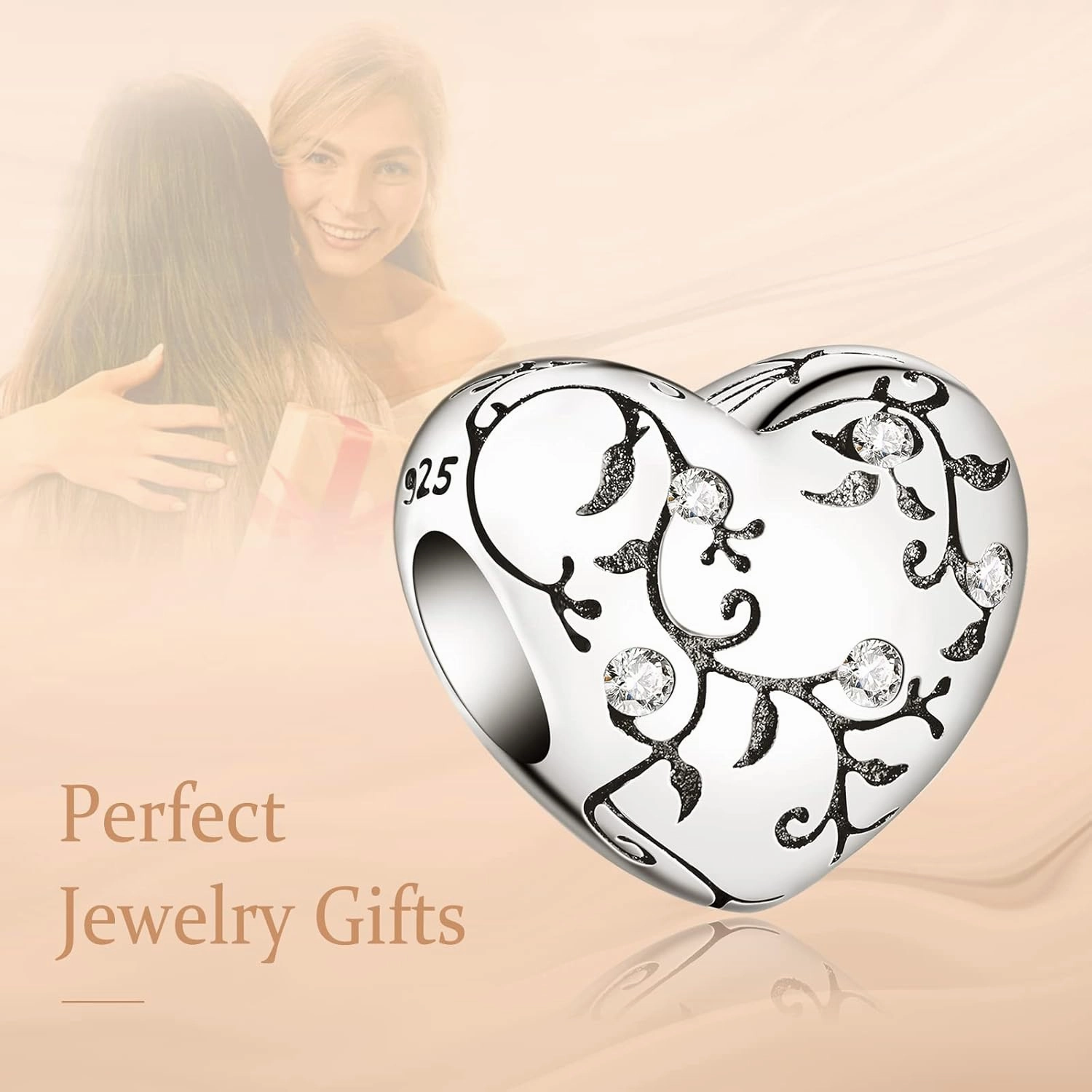 Annmors Jewelry Birthday Charms for Woman-925 Sterling Silver Dangle Pendant Bead with Cubic Zirconia,Jewelry Beads DIY Gifts for Women Bracelet & Necklace