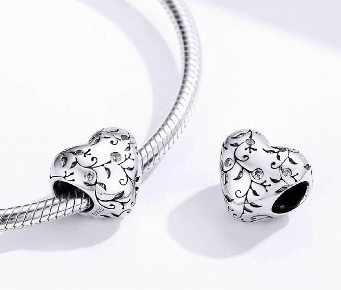Annmors Jewelry Birthday Charms for Woman-925 Sterling Silver Dangle Pendant Bead with Cubic Zirconia,Jewelry Beads DIY Gifts for Women Bracelet & Necklace