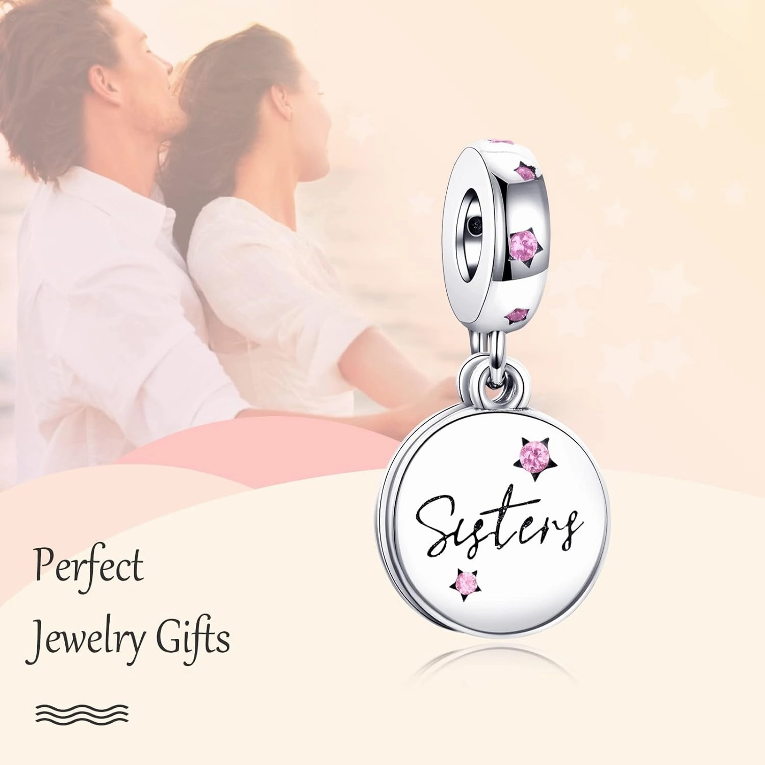 Annmors Silver Charms for Bracelets S925 Love Heart Mom Birthday Dangle for Women Bracelet & Necklace Pendant