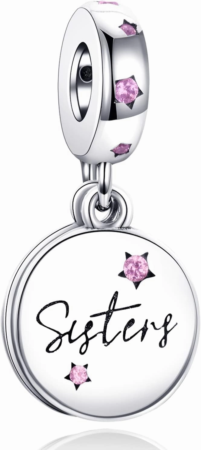 Annmors Silver Charms for Bracelets S925 Love Heart Mom Birthday Dangle for Women Bracelet & Necklace Pendant