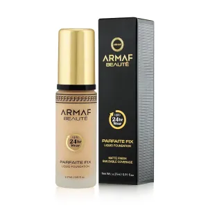 Armaf Beauté Parfaite Fix Liquid Foundation Makeup - Water Resistant, Lasts Up To 24 Hours | Burly Wood, 27 ml/0.91 fl.oz