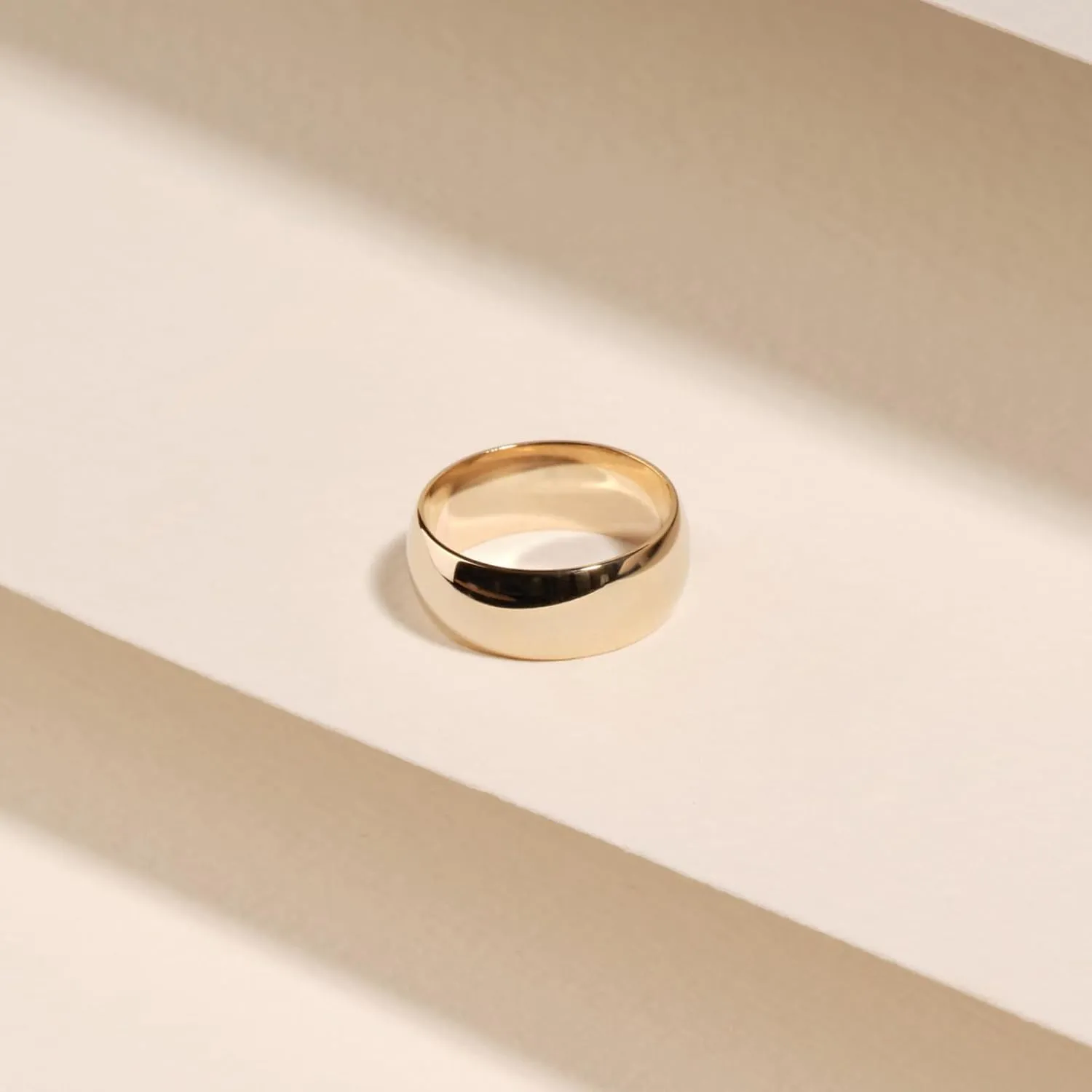 Authentic Solid Gold Wedding Band for Women & Men - Personalized 2/4/6/8MM Size 4-15 Classic Womens Mens Gold Band for Wedding & Engagement