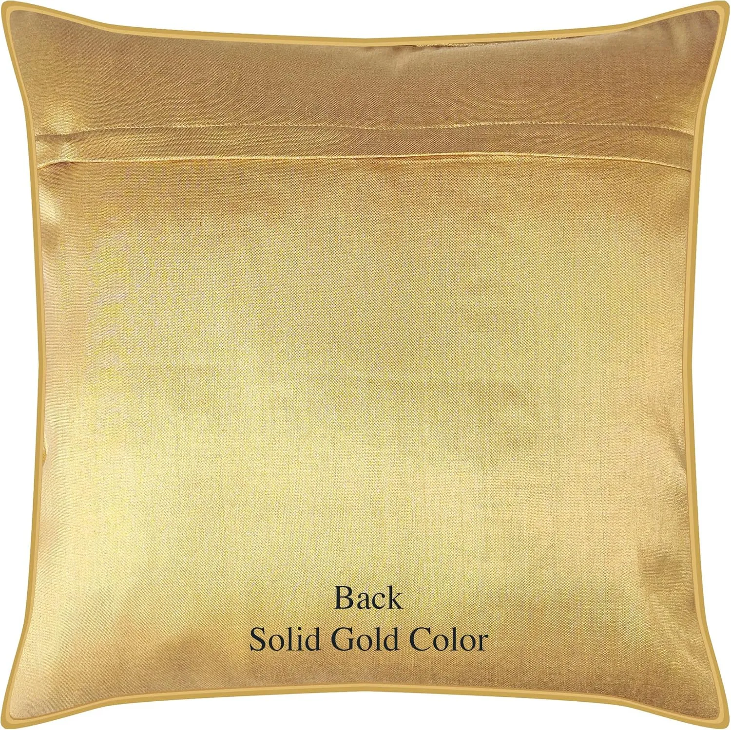 AVKA Studio Throw Pillow Covers - Pack of 2 Faux Silk Broacde Decorative Pillows - 20x20 - Baby Pink with Light Gold - Indian Cushion Cover-Cover Only