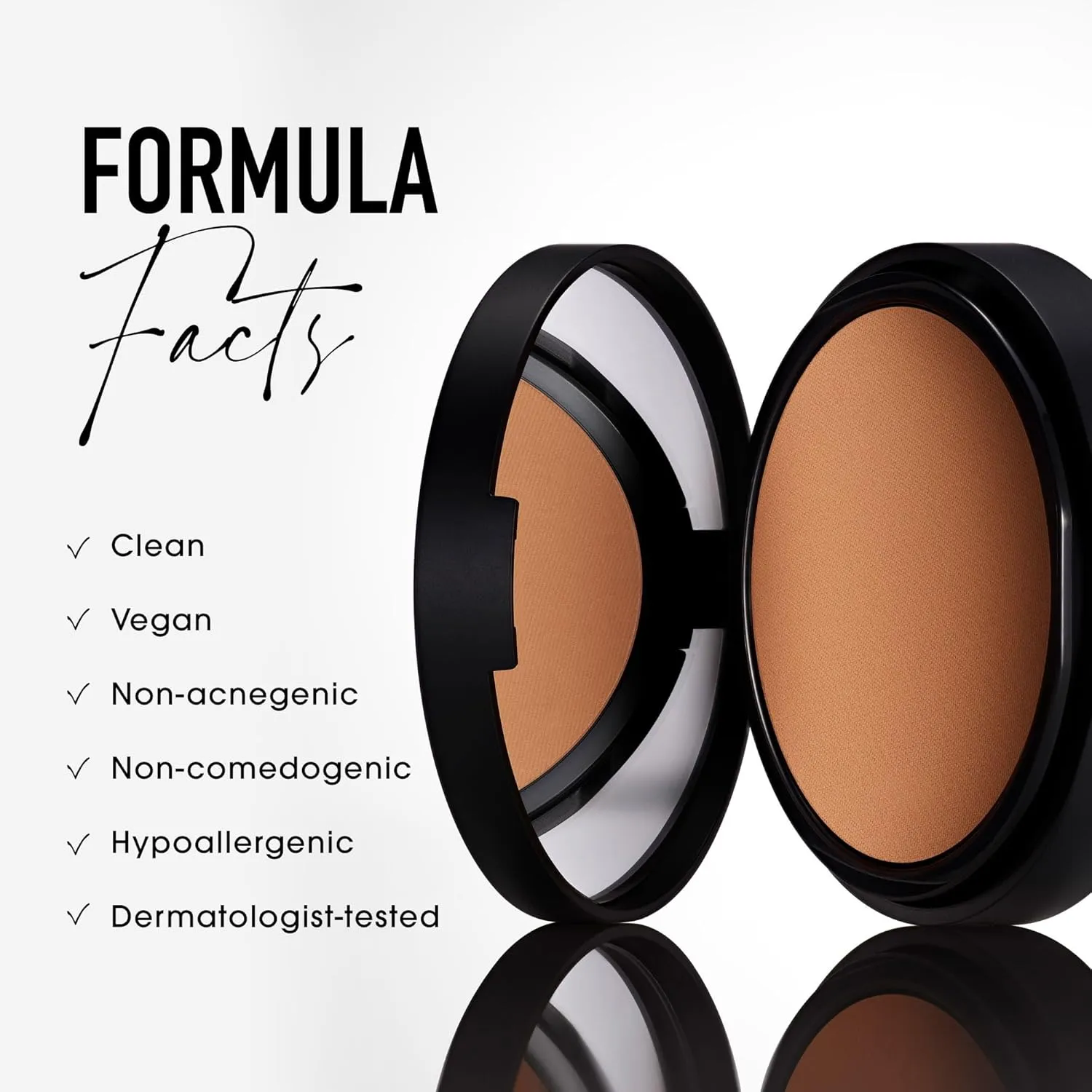 bareMinerals Barepro Skin-Perfecting Powder Foundation, Matte Pressed Powder Foundation Full Coverage with Plant-Based Squalene, Oil Control, Vegan
