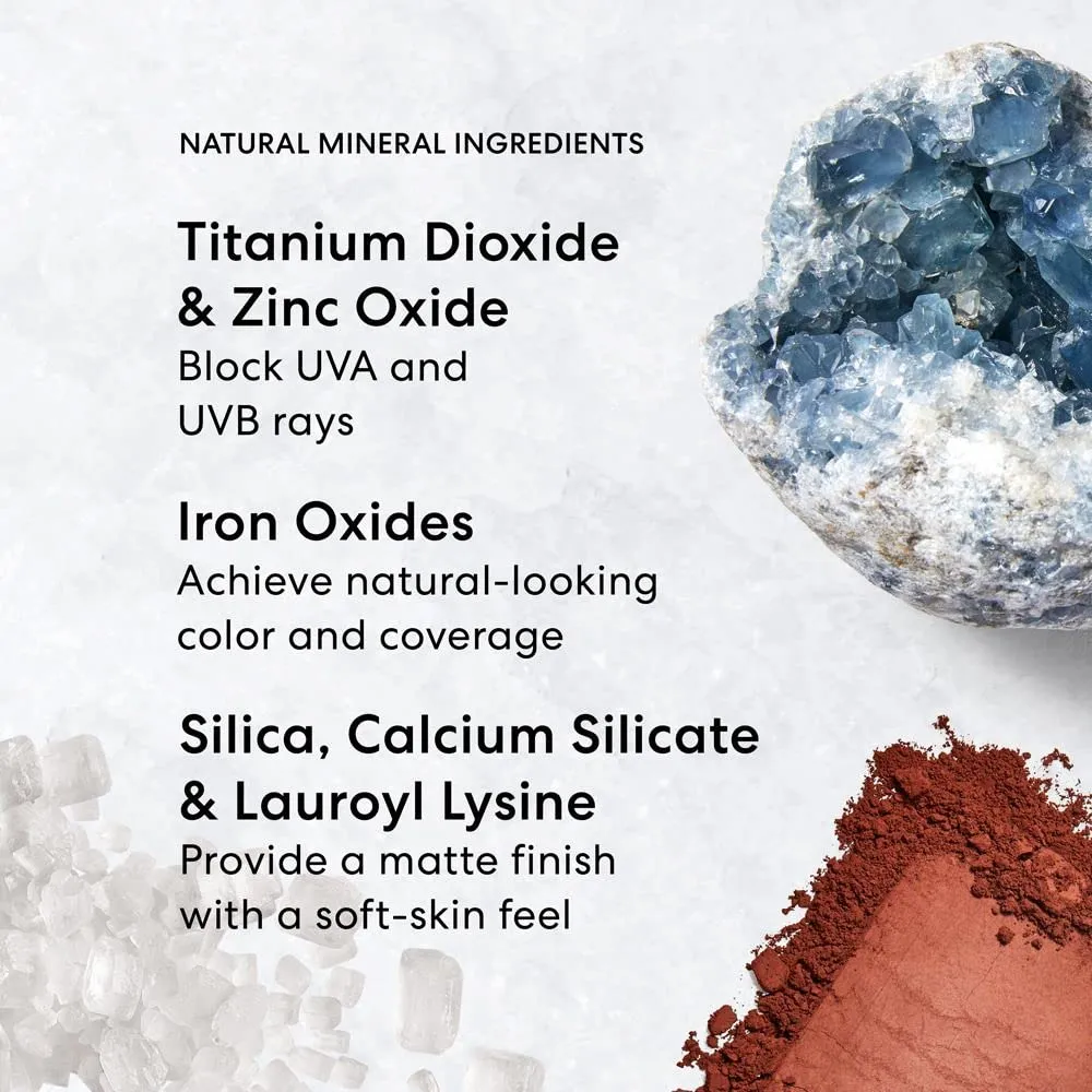 bareMinerals Original Matte Loose Mineral Foundation SPF 15, Powder Foundation Makeup, Buildable Coverage, Reduces Shine, Talc Free Foundation, Vegan