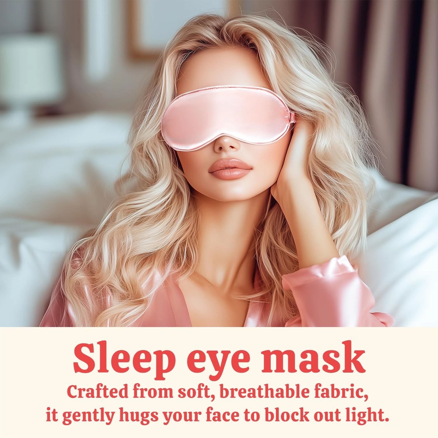 Bath & Body Rose Spa Set - 8 Pcs Gift for Women, Self Care Kit Includes Wine Tumbler, Sleep Eye Mask & More