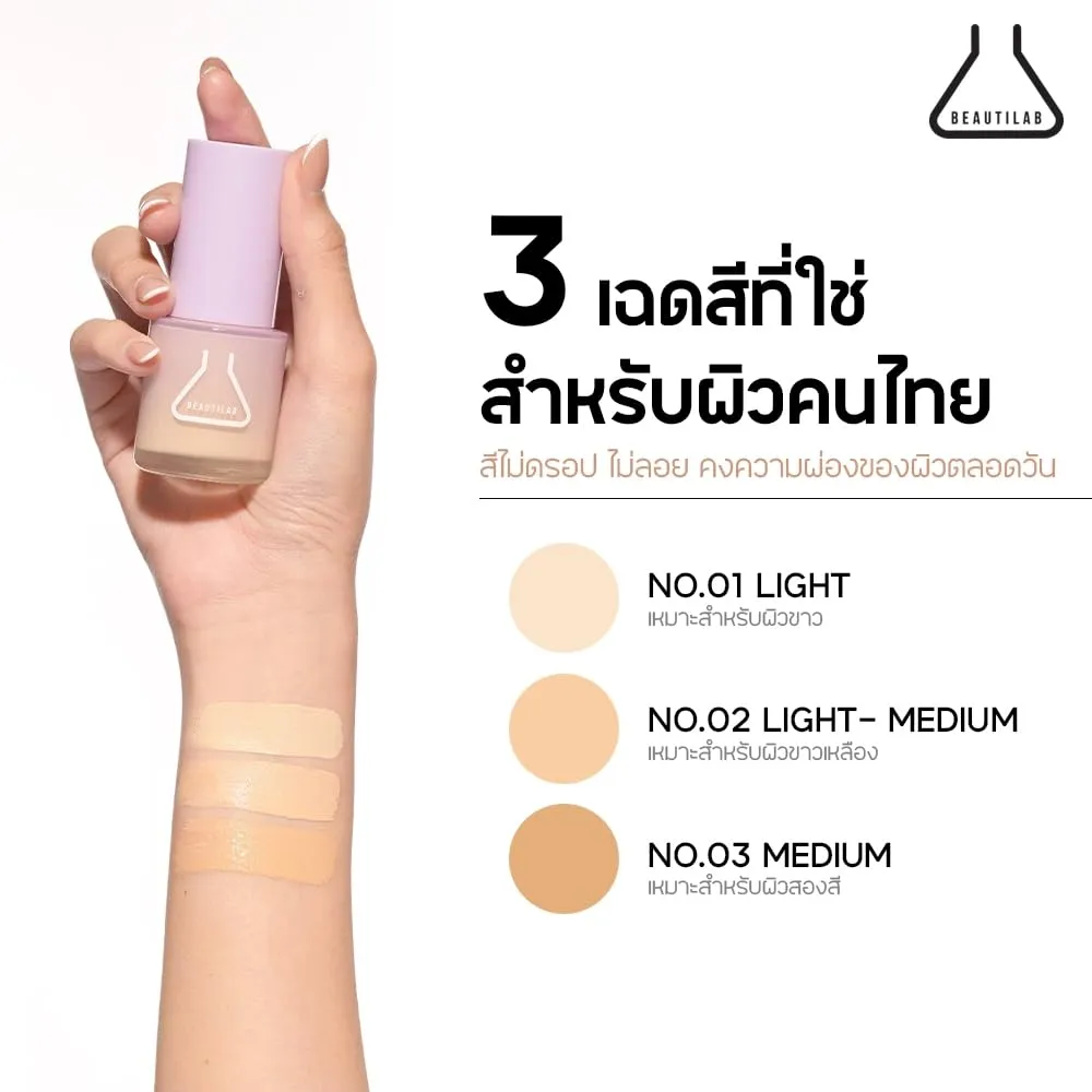 Beautilab A2P Semi-Matte Long Lasting Coverage Foundation SPF50 PA     30ml (NO 03 MEDIUM, 30 ml)
