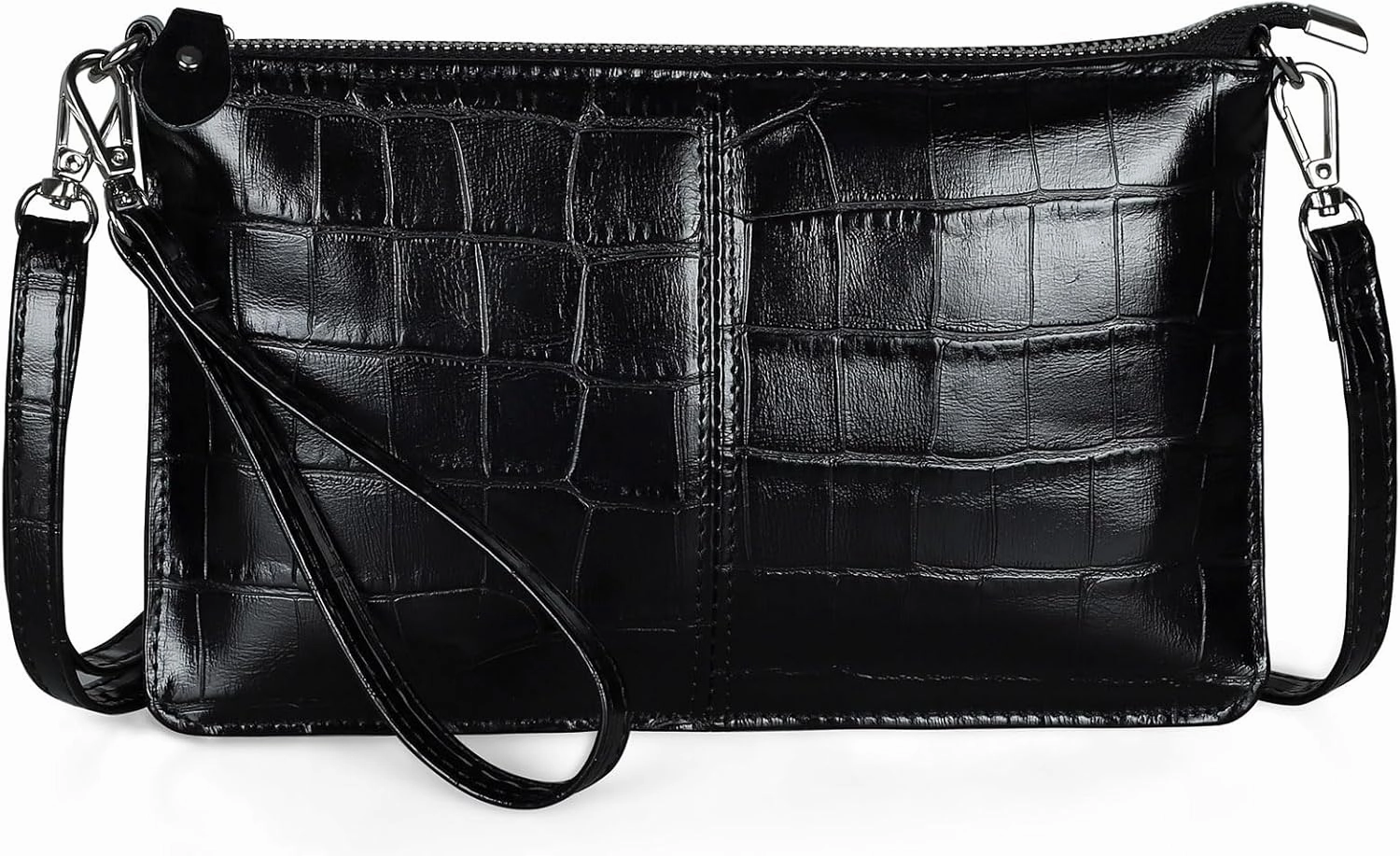 befen Genuine Leather Wristlet Clutch Wallet Purses Small Crossbody Bags for Women with RFID Blocking Card Slots